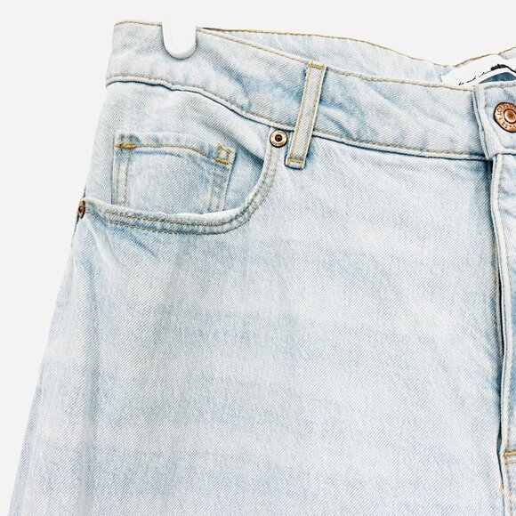 LOFT Women's Distressed High Rise Raw Hem Blue Denim Jeans Size 30/10 W32"xL30" - Picture 6 of 12